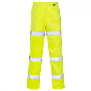Supertouch Hi Vis 3 Band Trousers -YELLOW
