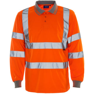 Supertouch Hi Vis Long Sleeved Polo