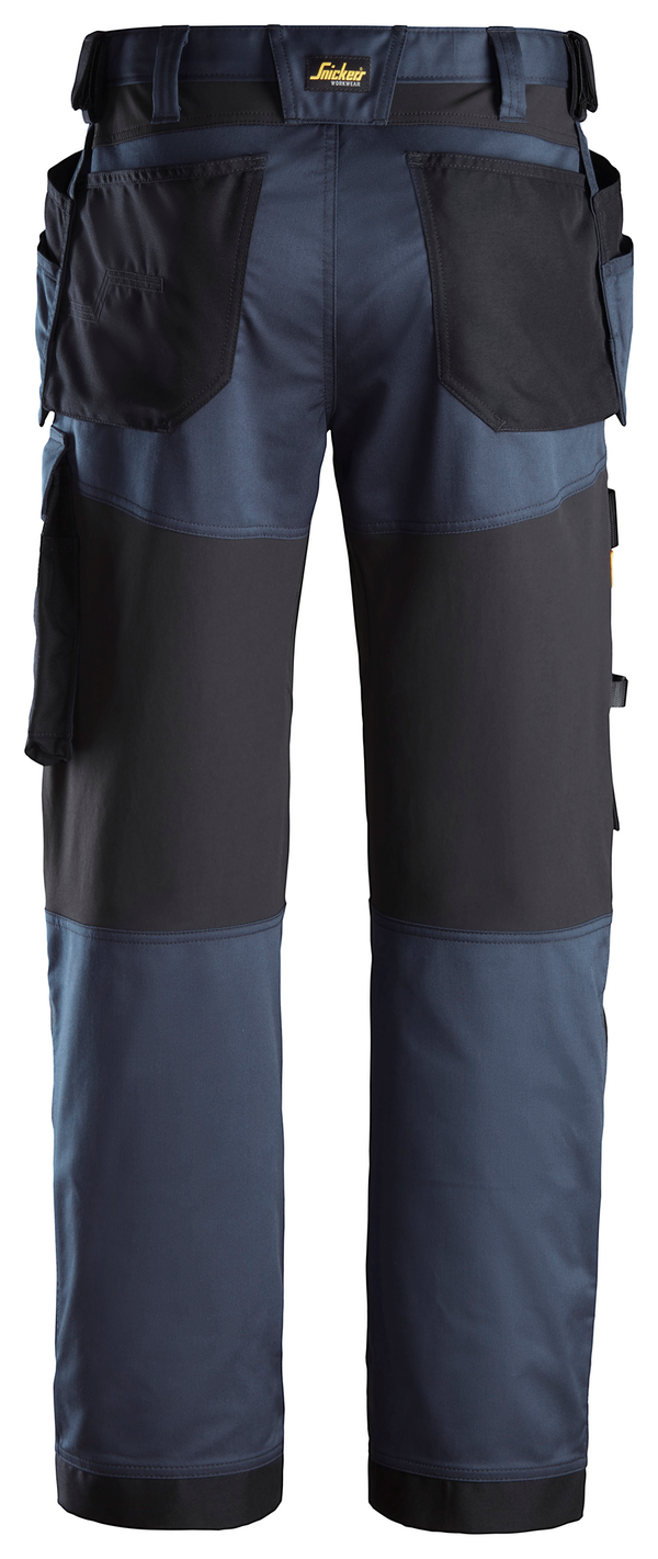 Snickers 6251 Allround Stretch Work Trousers Standard Fit - Short Leg -NAVY/BLACK