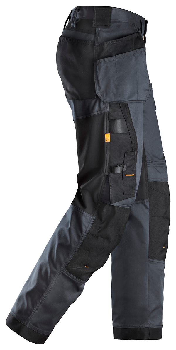 Snickers 6251 Allround Stretch Work Trousers Standard Fit - Regular Leg -GREY/BLACK