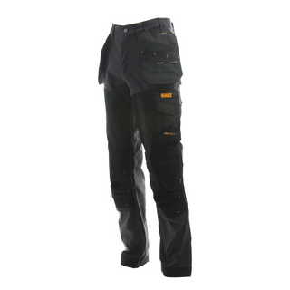 Snickers 6241 AllroundWork Stretch Holster Pocket Slimfit Trousers  Steel  GreyBlack available online  Caulfield Industrial