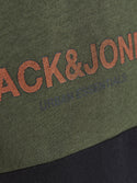 Jack & Jones JJEURBAN Boys Hoody -FOREST NIGHT (7-8, 9-10 only)