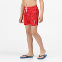 Regatta Kids Skander II Swim Shorts -TRUE RED