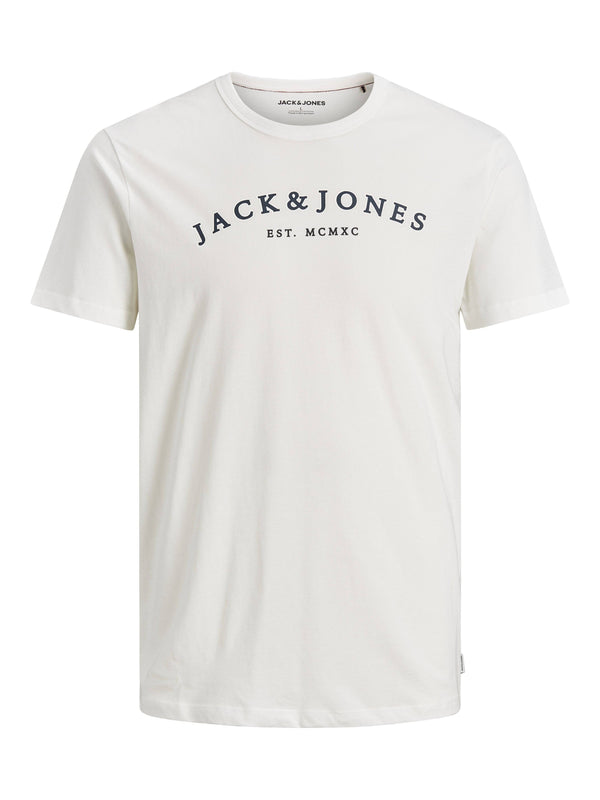 Jack & Jones JJCROSS Boys Tee -CLOUD DANCER - Borderland Muff