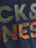 Jack & Jones JJSOLDIER Boys Tee -NAVY BLAZER - Borderland Muff