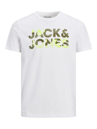 Jack & Jones JJSOLDIER Boys Tee -BRIGHT WHITE