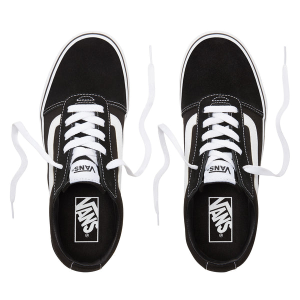 Vans Ladies Ward Shoe Suede/Canvas -BLACK/WHITE