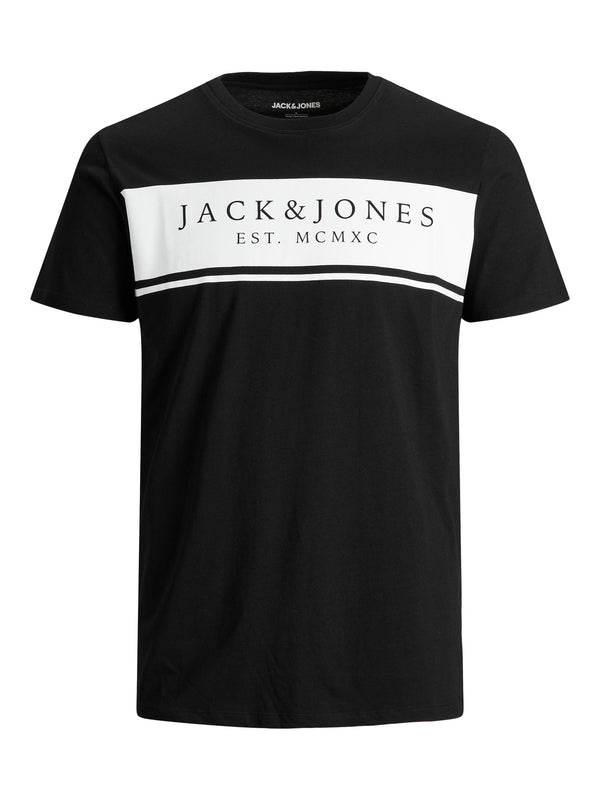 Jack & Jones JJRIVER Tee -BLACK