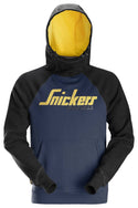 Snickers Logo Work Hoody -NAVY/BLACK