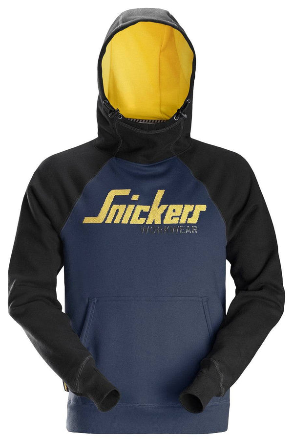 Snickers Logo Work Hoody -NAVY/BLACK