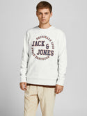 Jack & Jones JORARON Sweatshirt -WHITE MELANGE