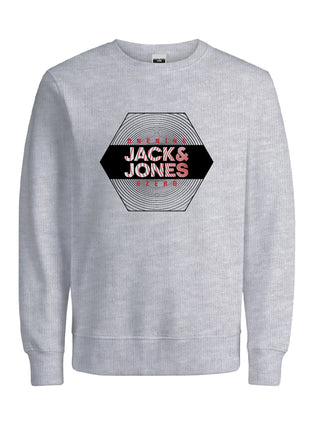 Jack & Jones JCOROLLO Sweatshirt -LIGHT GREY MELANGE (XL, XXL only)