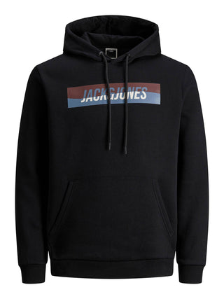 Jack & Jones JCOCURVED Hoody -BLACK (L only)