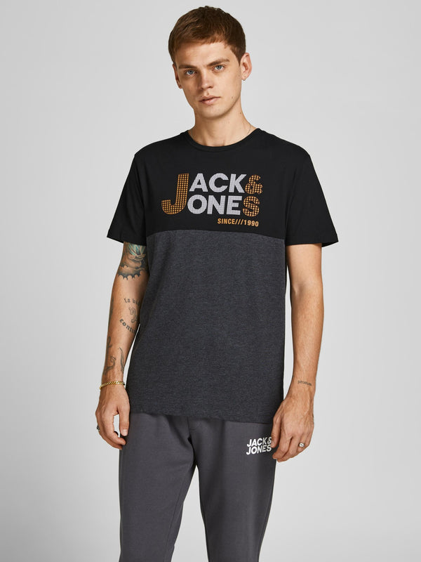 Jack & Jones JCOIVAR Tee -BLACK