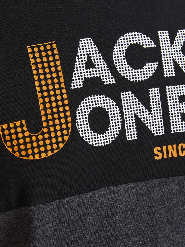 Jack & Jones JCOIVAR Tee -BLACK