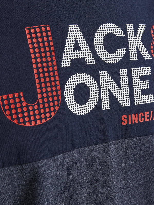 Jack & Jones JCOIVAR Tee -NAVY BLAZER