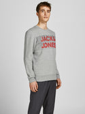 Jack & Jones JCOATHELSTAN Sweatshirt -LIGHT GREY MELANGE