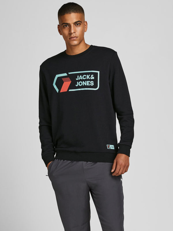 Jack & Jones JCOLOGAN Sweatshirt -BLACK