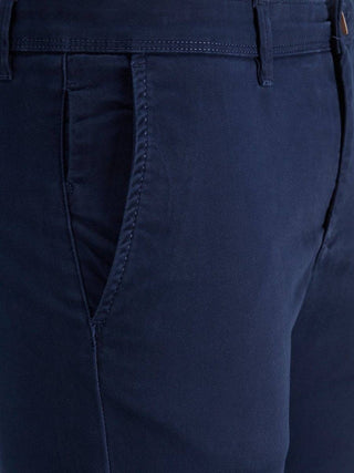 Jack & Jones Mens Marco Bowie Slim Fit Smart Casual Chino Trouser - NAVY - Borderland Muff