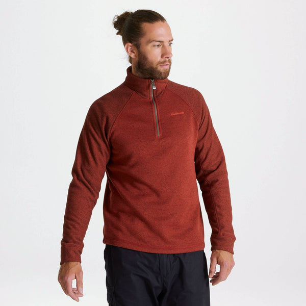 Craghoppers Mens Barker Half Zip Fleece -RED