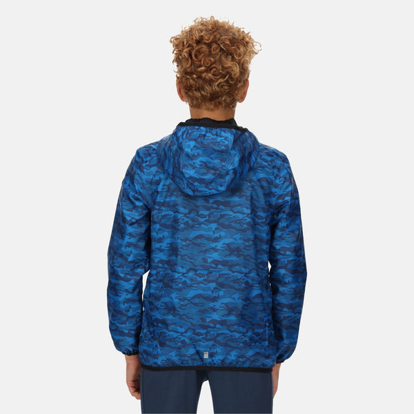 Regatta Kids Printed Lever Jacket -IMPERIAL BLUE