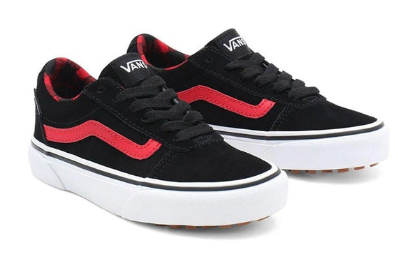 VANS Kids Ward Vanguard Shoe -BLACK/RED