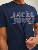 Jack & Jones JCOPHIL Tee -NAVY BLAZER