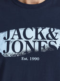 Jack & Jones JORFLOWER Tee -NAVY BLAZER