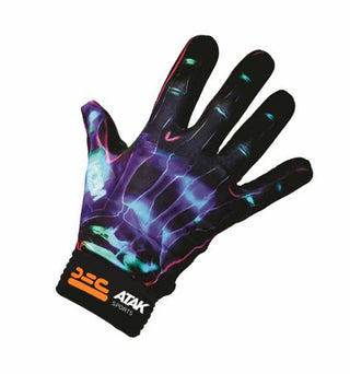 ATAK Adults Neon Sports Gloves -BLUE