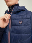 Jack & Jones JJEHERO Hooded Bodywarmer -NAVY BLAZER