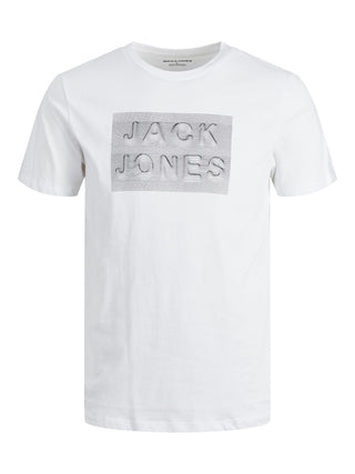 Jack & Jones JJFOAM Boys Tee -WHITE
