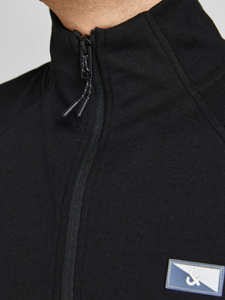 Jack & Jones JCOAIR Half-Zip Sweatshirt -BLACK