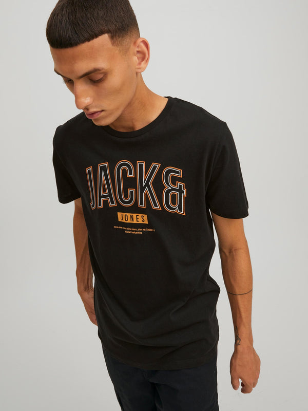 Jack & Jones JCOTHOMAS Big-Logo Tee -BLACK