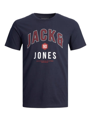 Jack & Jones JCOTHOMAS Big-Logo Tee -NAVY BLAZER