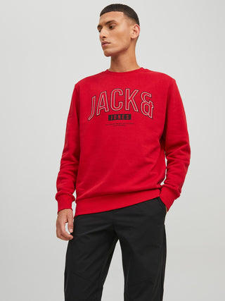 Jack & Jones JCOTHOMAS Sweatshirt -CHILI RED