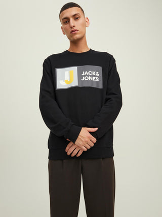 Jack & Jones JCOLOGAN Sweatshirt -BLACK