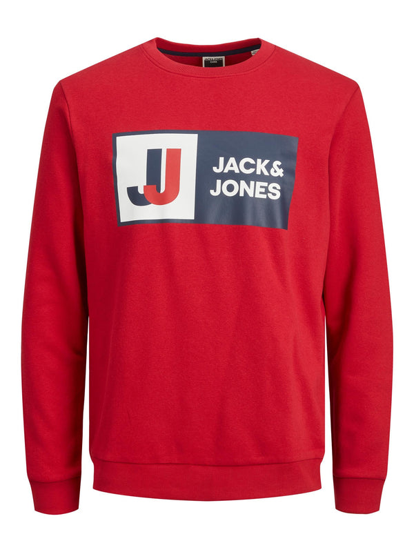 Jack & Jones JCOLOGAN Sweatshirt -CHILI RED