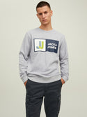 Jack & Jones JCOLOGAN Sweatshirt -LIGHT GREY MELANGE