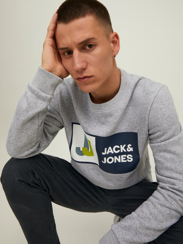Jack & Jones JCOLOGAN Sweatshirt -LIGHT GREY MELANGE