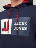 Jack & Jones JCOLOGAN Hoody -NAVY BLAZER