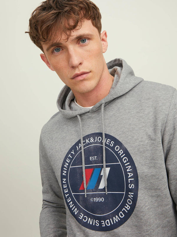 Jack & Jones JORNATE Hoody -LIGHT GREY MELANGE
