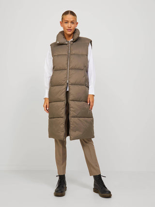 JJXX ELLIE Long Bodywarmer -BROWN