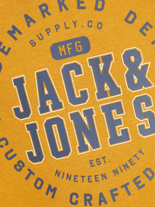 Jack & Jones JJSTAMP Kids Hoody -HARVEST GOLD