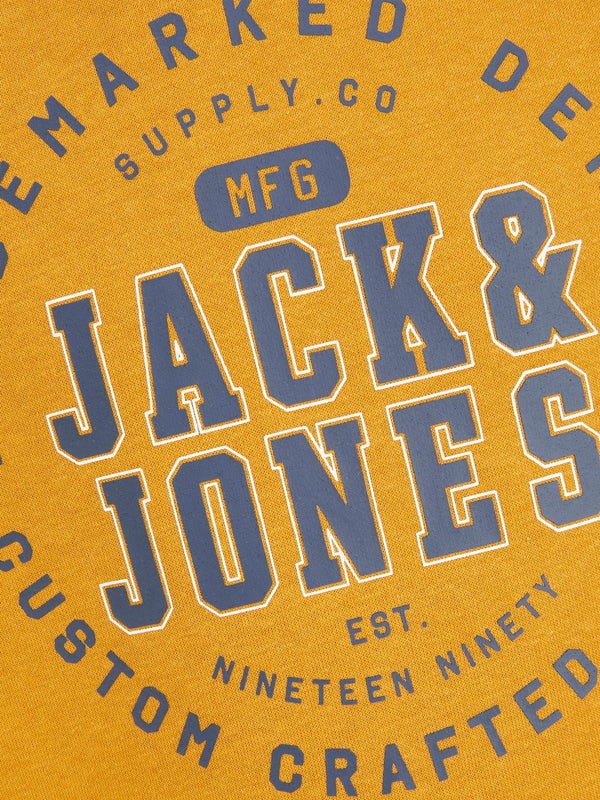 Jack & Jones JJSTAMP Kids Hoody -HARVEST GOLD