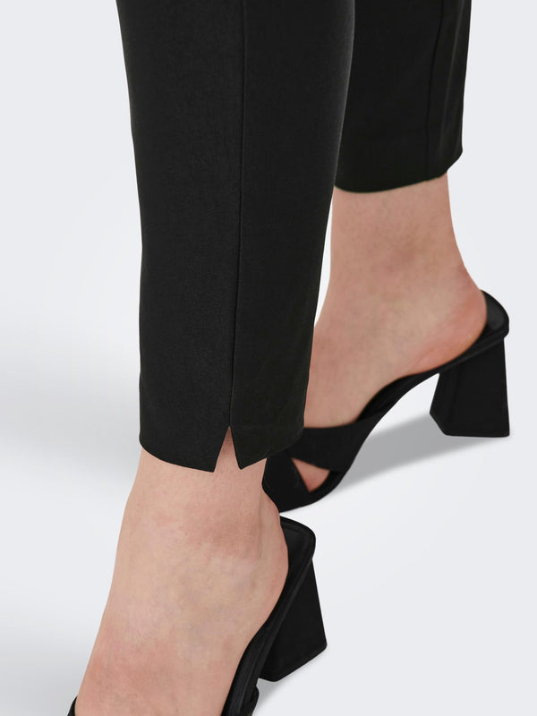 Jacqueline De Yong LOLA Slim Ankle Trousers -BLACK