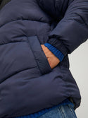 Jack & Jones JJCHILI Hooded Jacket -NAVY BLAZER