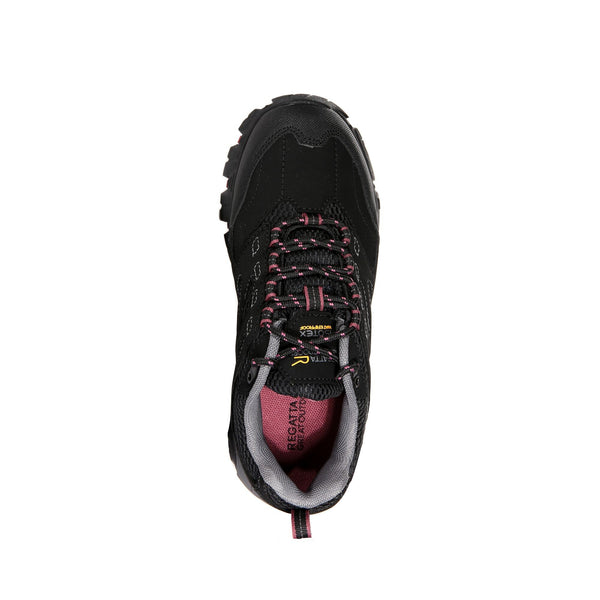 Regatta Ladies Holcombe Shoe -BLACK/ROSE