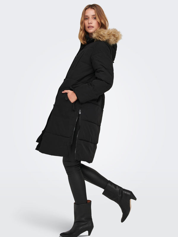 Jacqueline De Yong LOOK Parka Jacket -BLACK