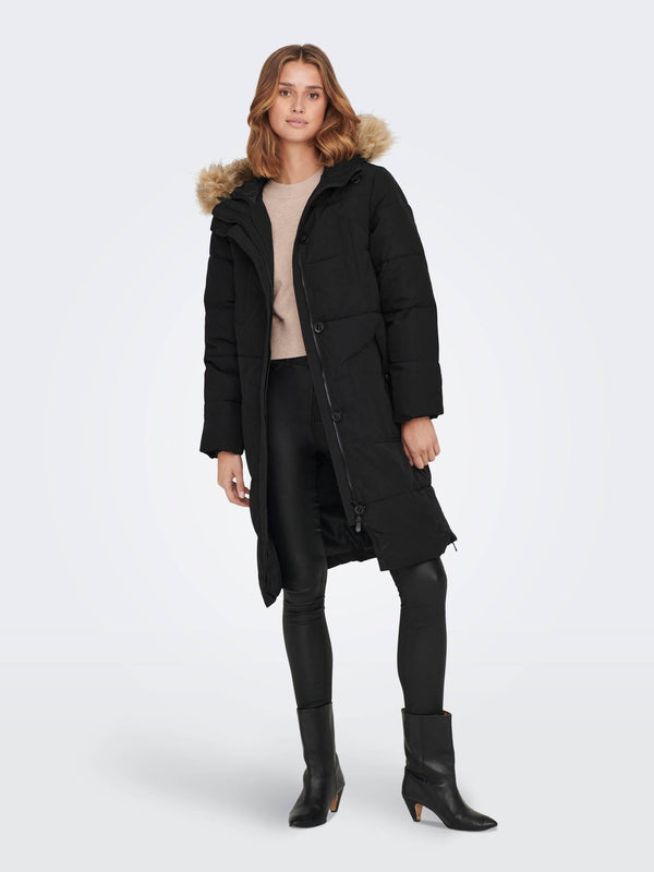 Jacqueline De Yong LOOK Parka Jacket -BLACK