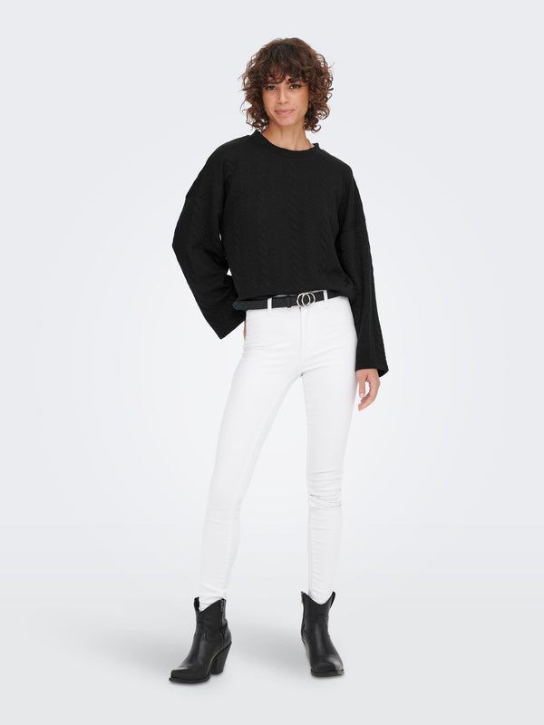 Jacqueline De Yong DOLLY Sweatshirt -BLACK